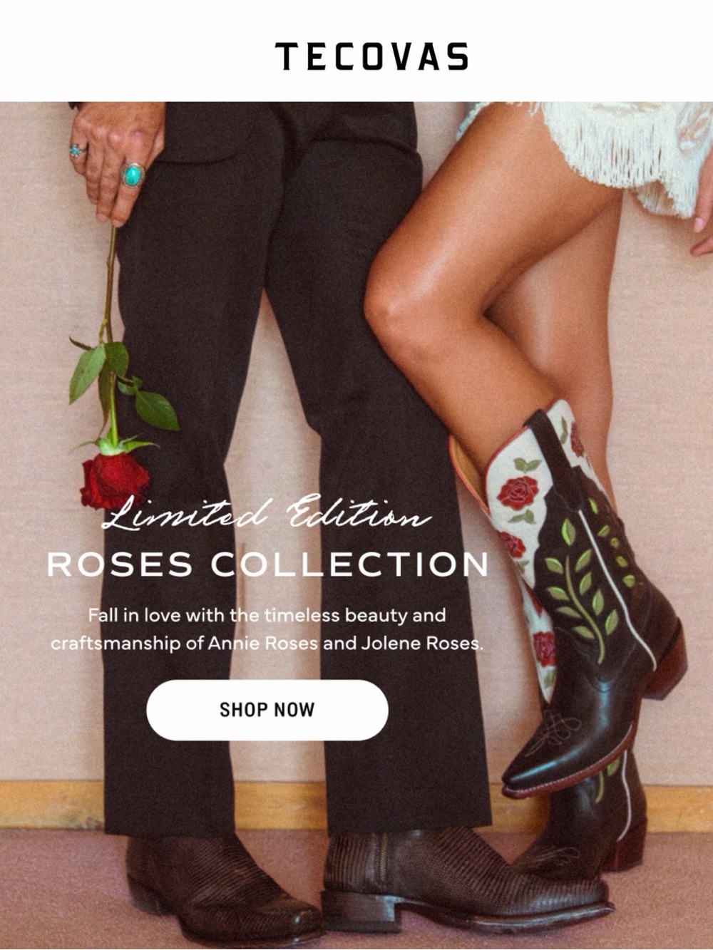 NEW!!! Tecovas ‘Annie’ Roses Cowboy Western Boot Limited Edition size 8-8.5 - Picture 12 of 12